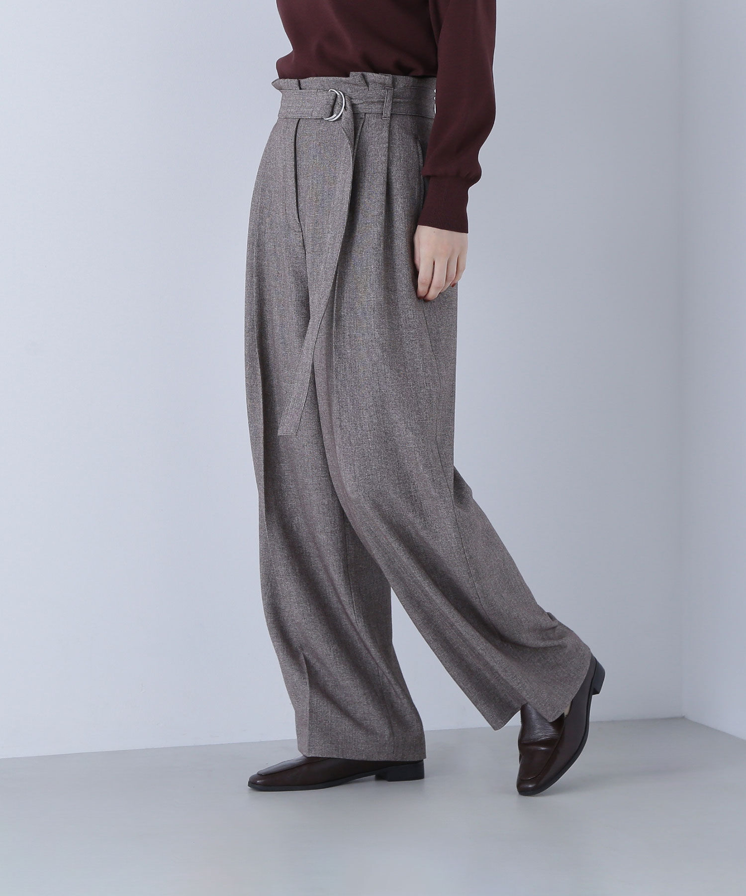  「ツイーディーベルテッドワイドパンツ」|その他|