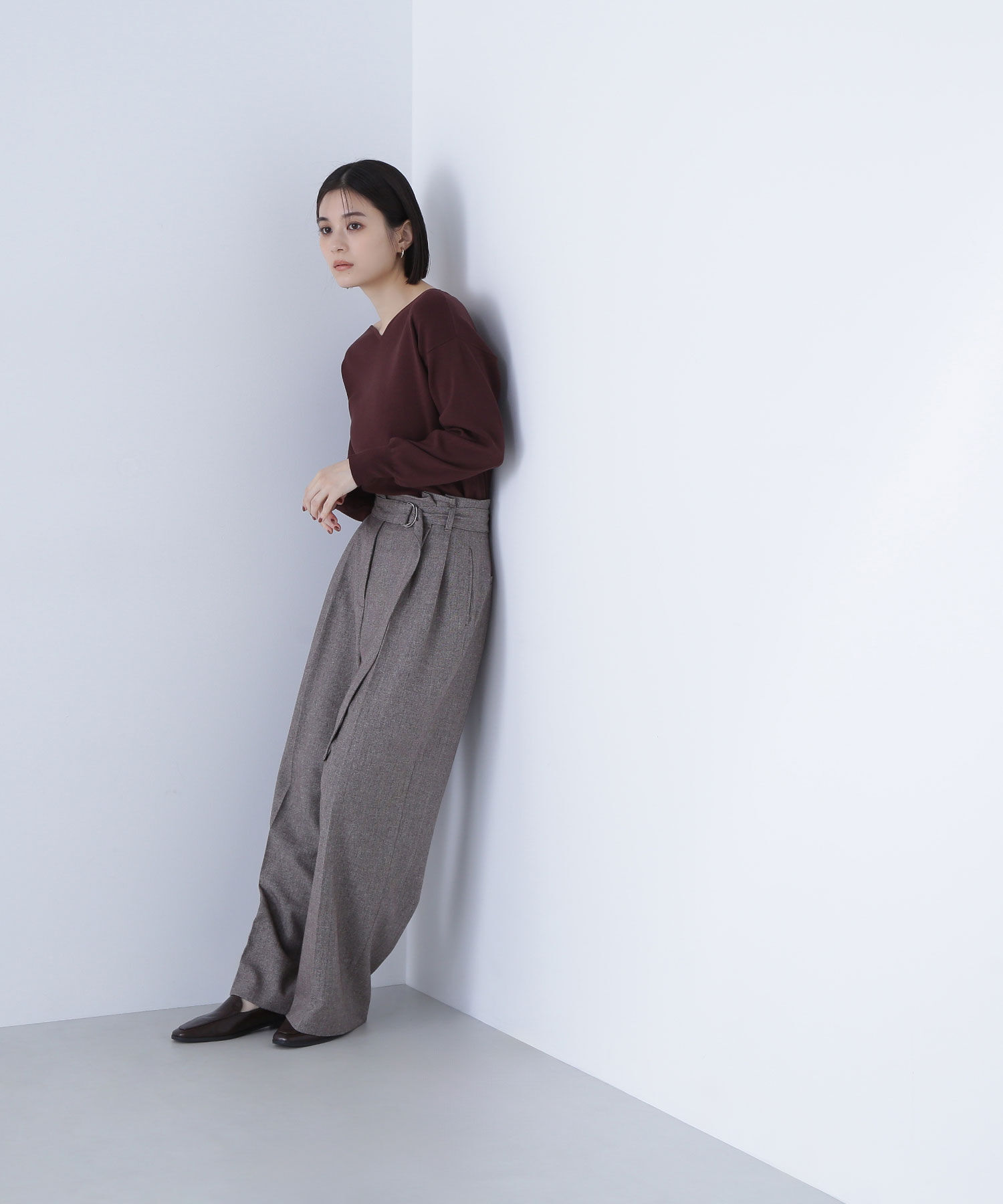  「ツイーディーベルテッドワイドパンツ」|その他|