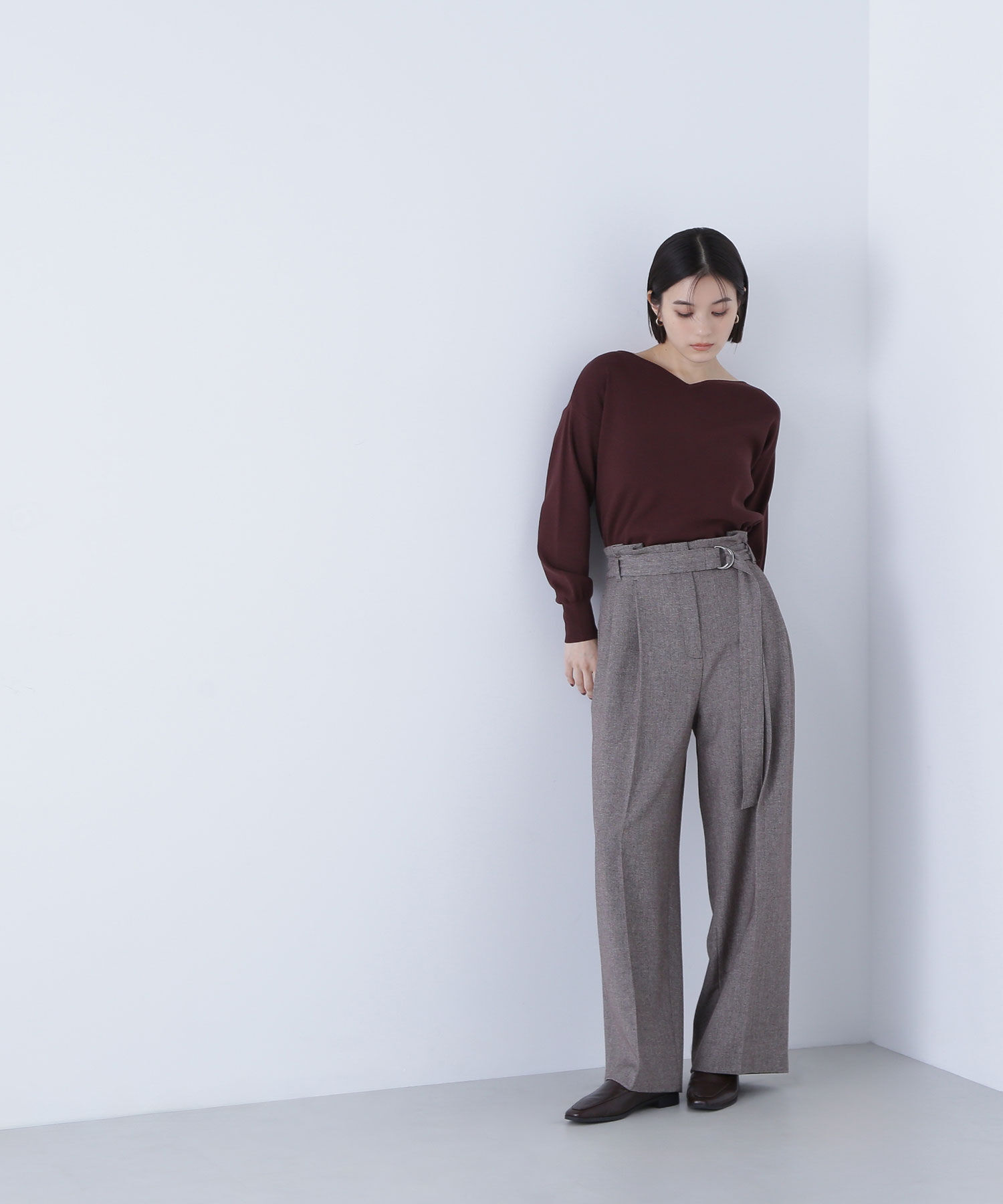  「ツイーディーベルテッドワイドパンツ」|その他|