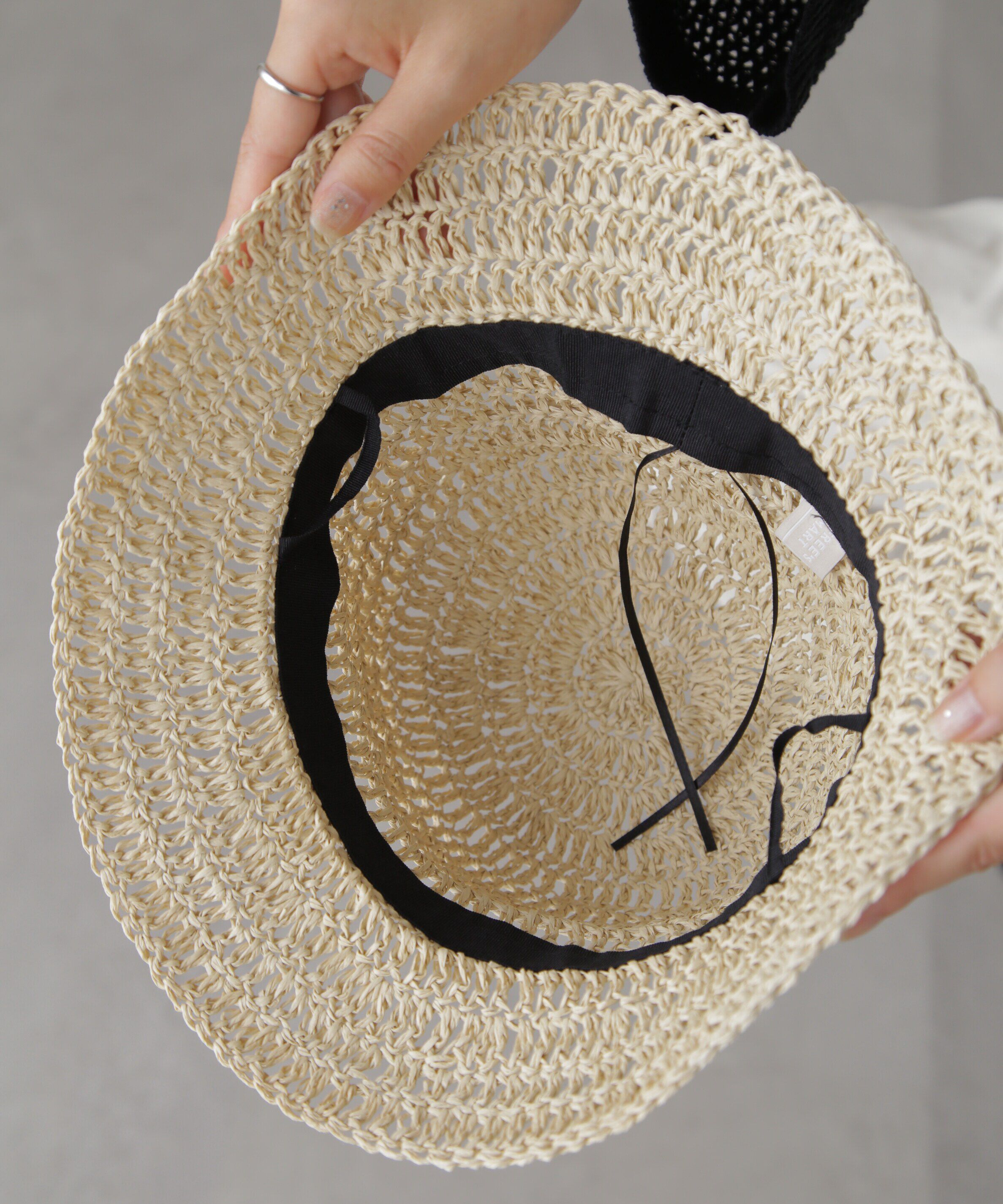  「ペーパークロシェキャペリンハット」|ソックス|