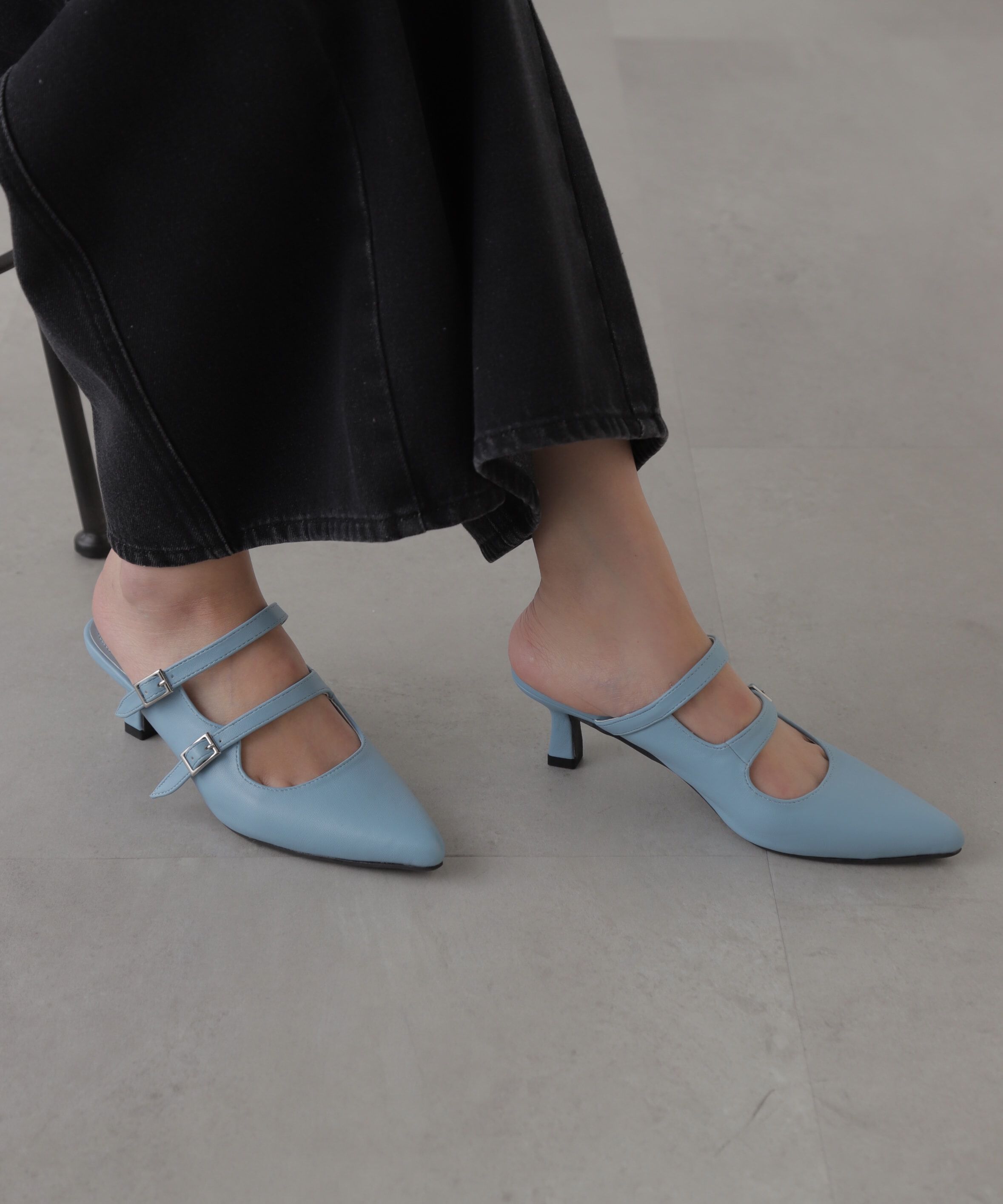  「スクエアバックルミュール」|その他|