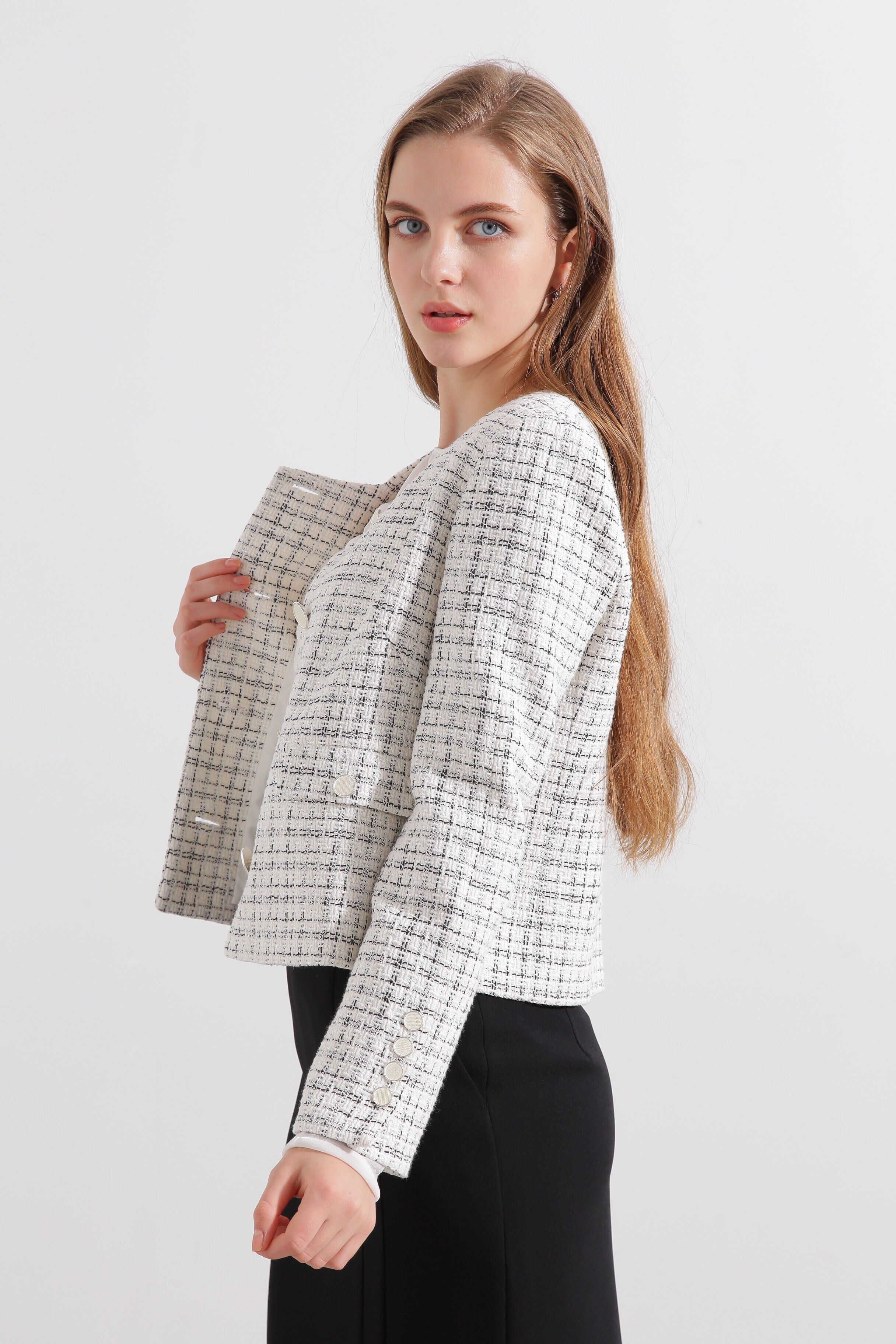  「◆スクエアーネックツイードジャケット」|その他|