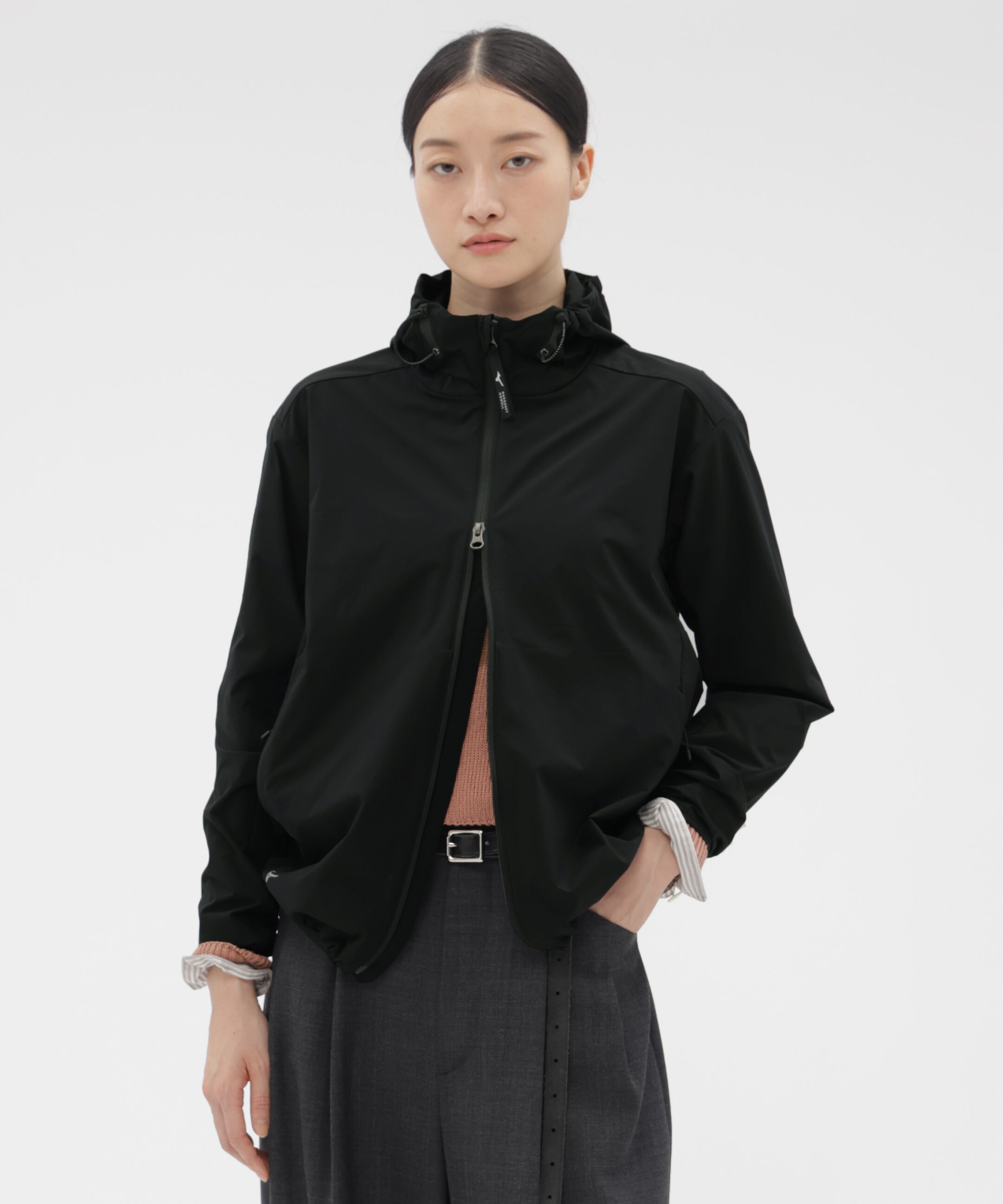  「STRETCH POLYESTER BLOUSON」|その他|BLACK