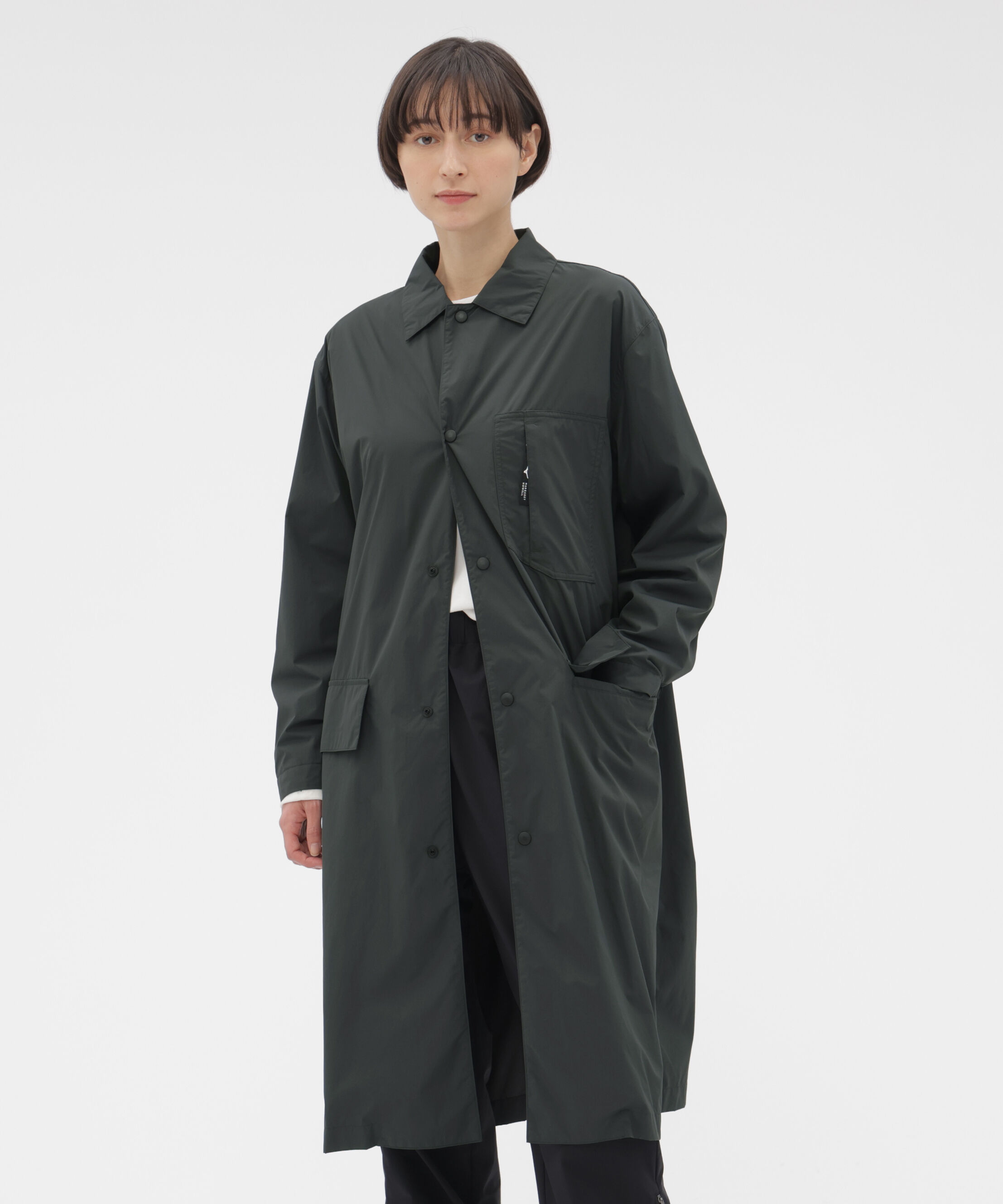  「RECYCLED NYLON COMPACT RIPSTOP COAT」|その他|CHARCOAL3