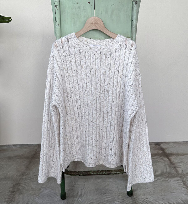 Doux archives「透かし編みＭＩＸヤーンニットプルオーバー」|ニット・セーター|