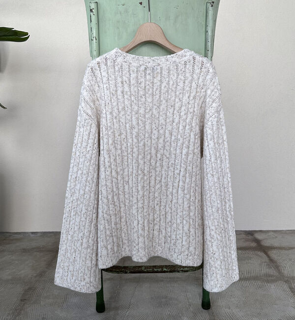 Doux archives「透かし編みＭＩＸヤーンニットプルオーバー」|ニット・セーター|
