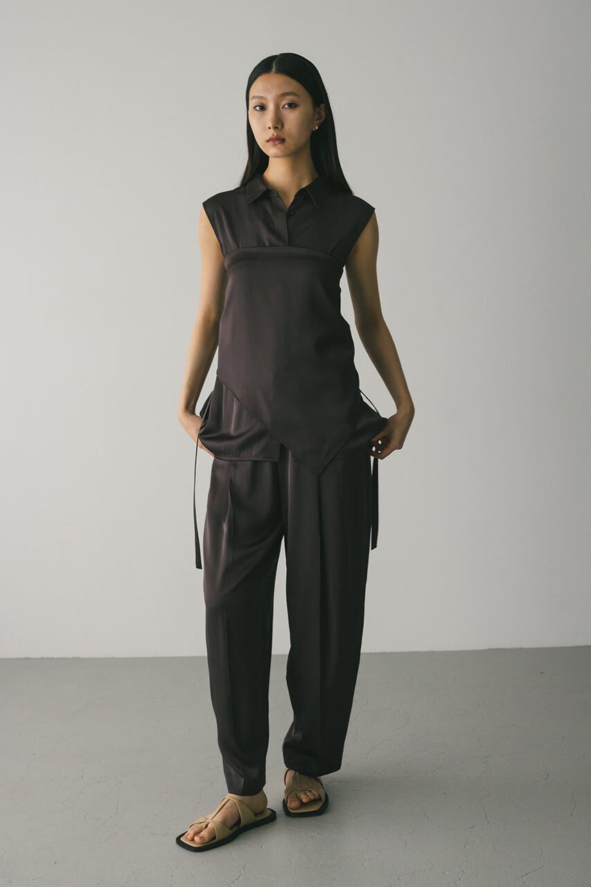 STYLEMIXER「サテンベルトシャツ」|シャツ・ブラウス|BRN