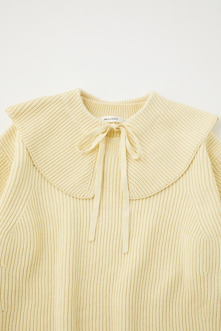 MOUSSY「DETACHABLE COLLAR RIB ニット」|ニット・セーター|