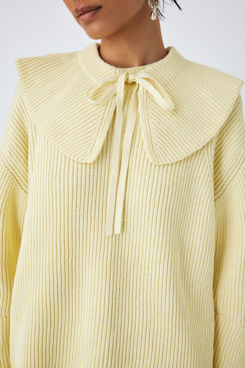 MOUSSY「DETACHABLE COLLAR RIB ニット」|ニット・セーター|