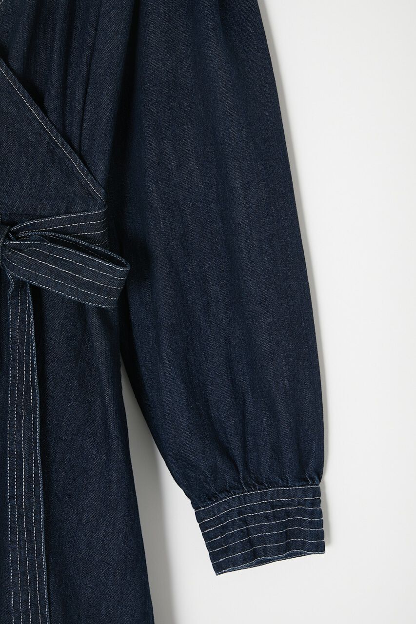 MOUSSY「CACHECOEUR DENIM ドレス」|ワンピース|