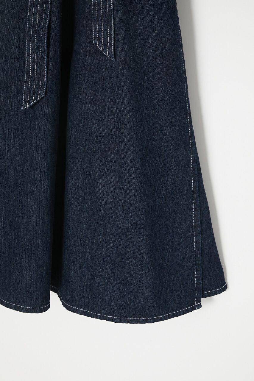 MOUSSY「CACHECOEUR DENIM ドレス」|ワンピース|