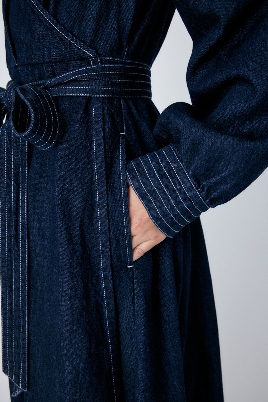 MOUSSY「CACHECOEUR DENIM ドレス」|ワンピース|