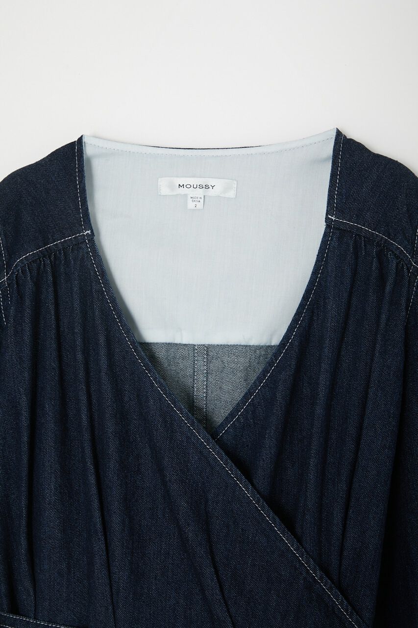 MOUSSY「CACHECOEUR DENIM ドレス」|ワンピース|