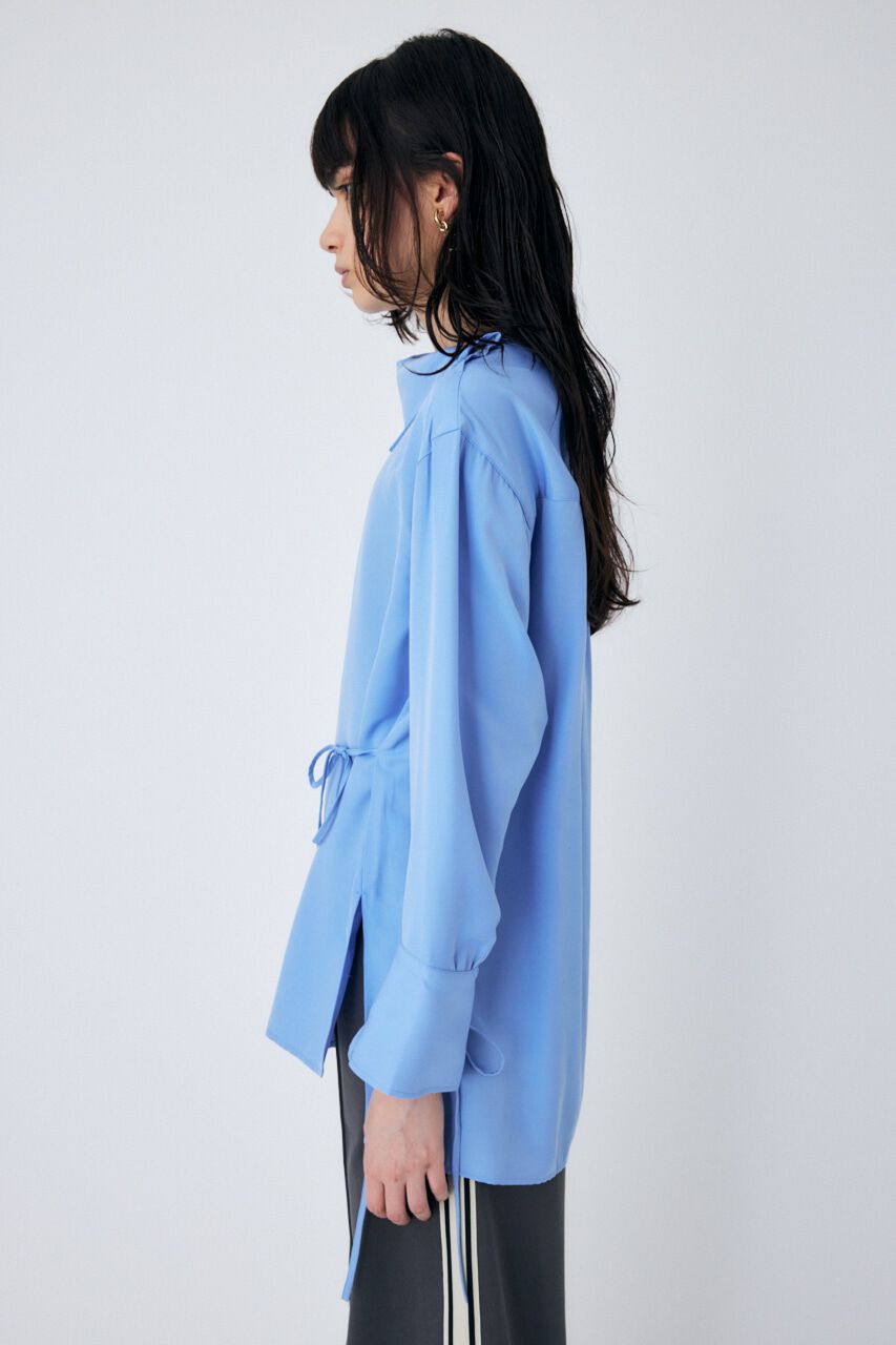 MOUSSY「STAND NECK RIBBON シャツ」|シャツ・ブラウス|