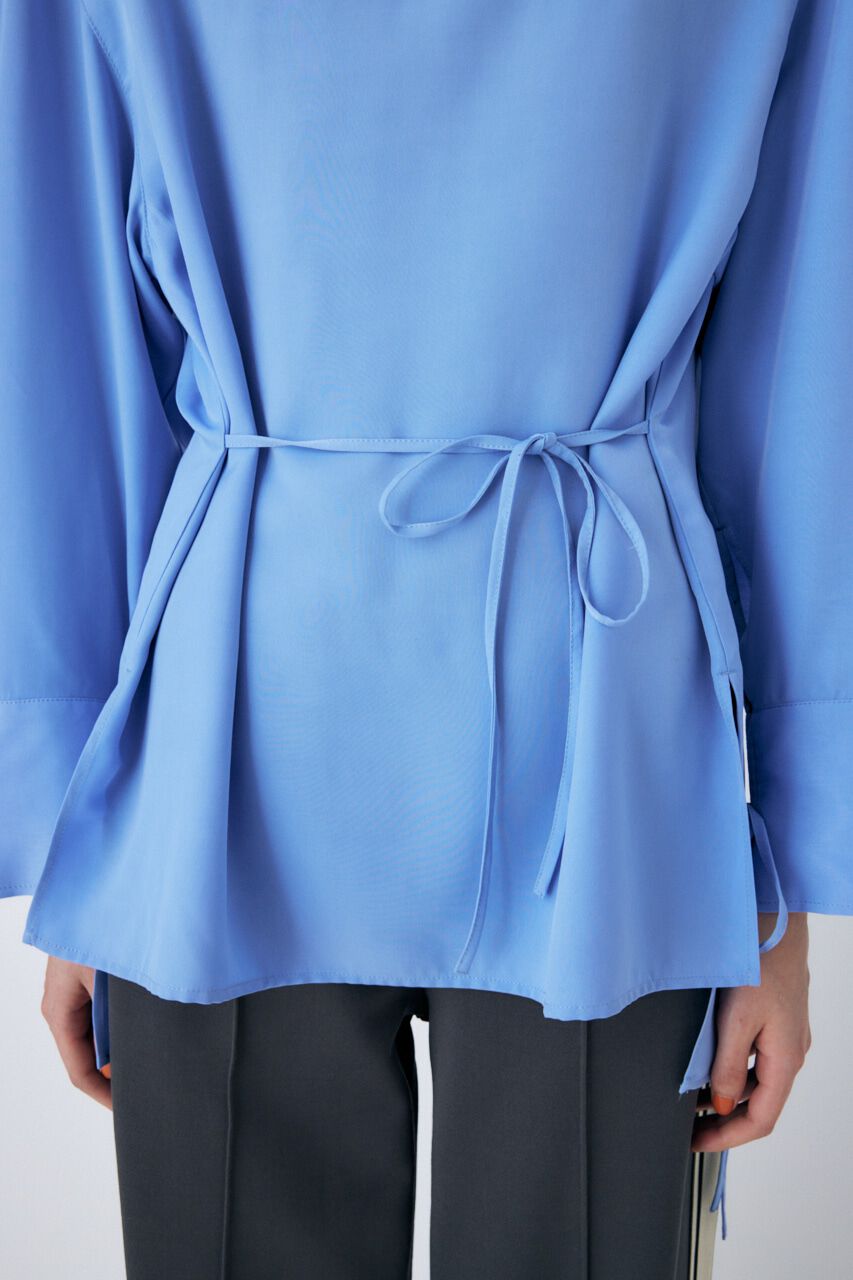 MOUSSY「STAND NECK RIBBON シャツ」|シャツ・ブラウス|