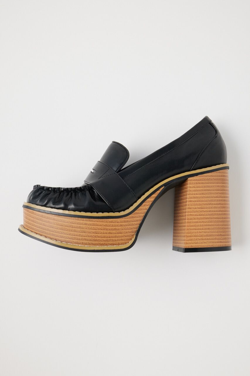 MOUSSY「PLATFORM SQUARE ローファー」|ローファー|