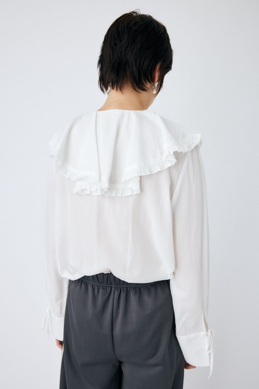 MOUSSY「STRIPE RAFFLE ブラウス」|シャツ・ブラウス|