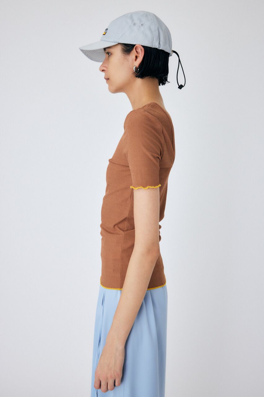 MOUSSY「FIT RIB Tシャツ」|Tシャツ・カットソー|