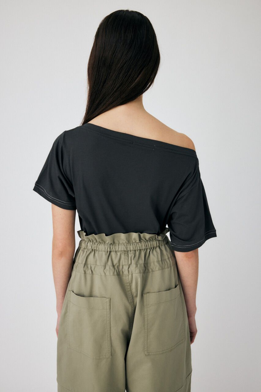 MOUSSY「PEEP SHOULDER LOOSE Tシャツ」|Tシャツ・カットソー|