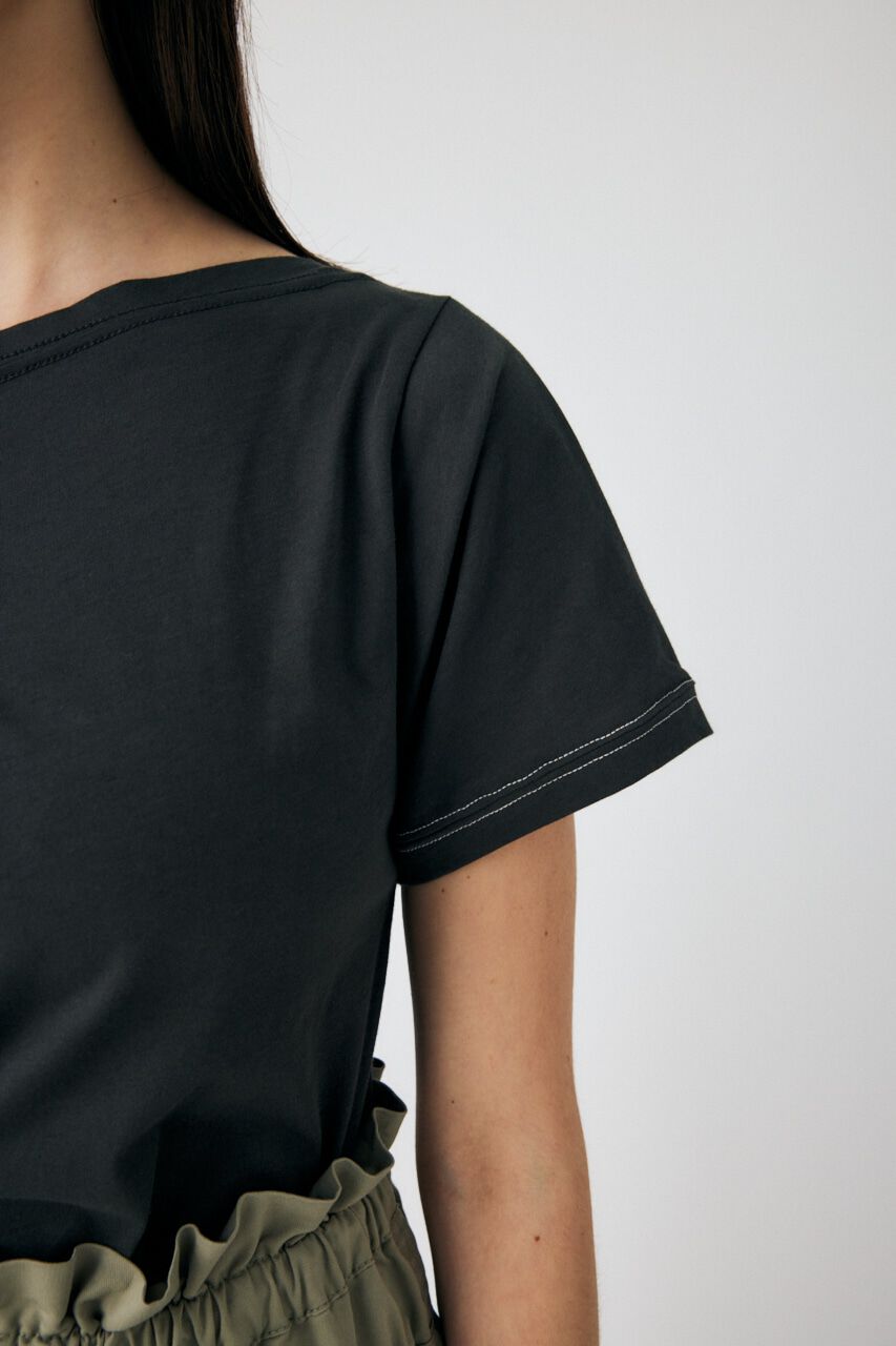 MOUSSY「PEEP SHOULDER LOOSE Tシャツ」|Tシャツ・カットソー|