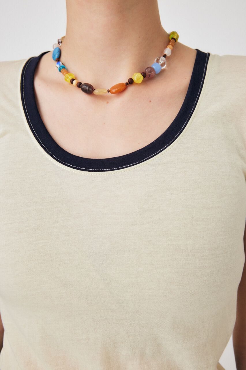 MOUSSY「SHEER RINGER TS」|Tシャツ・カットソー|