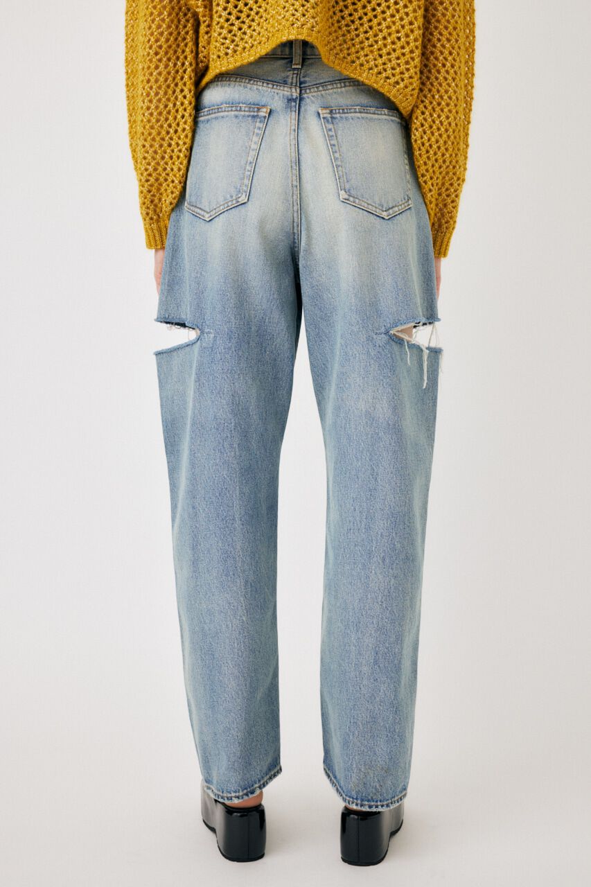 MOUSSY「THIGH SLIT LOOSE STRAIGHT」|デニム|