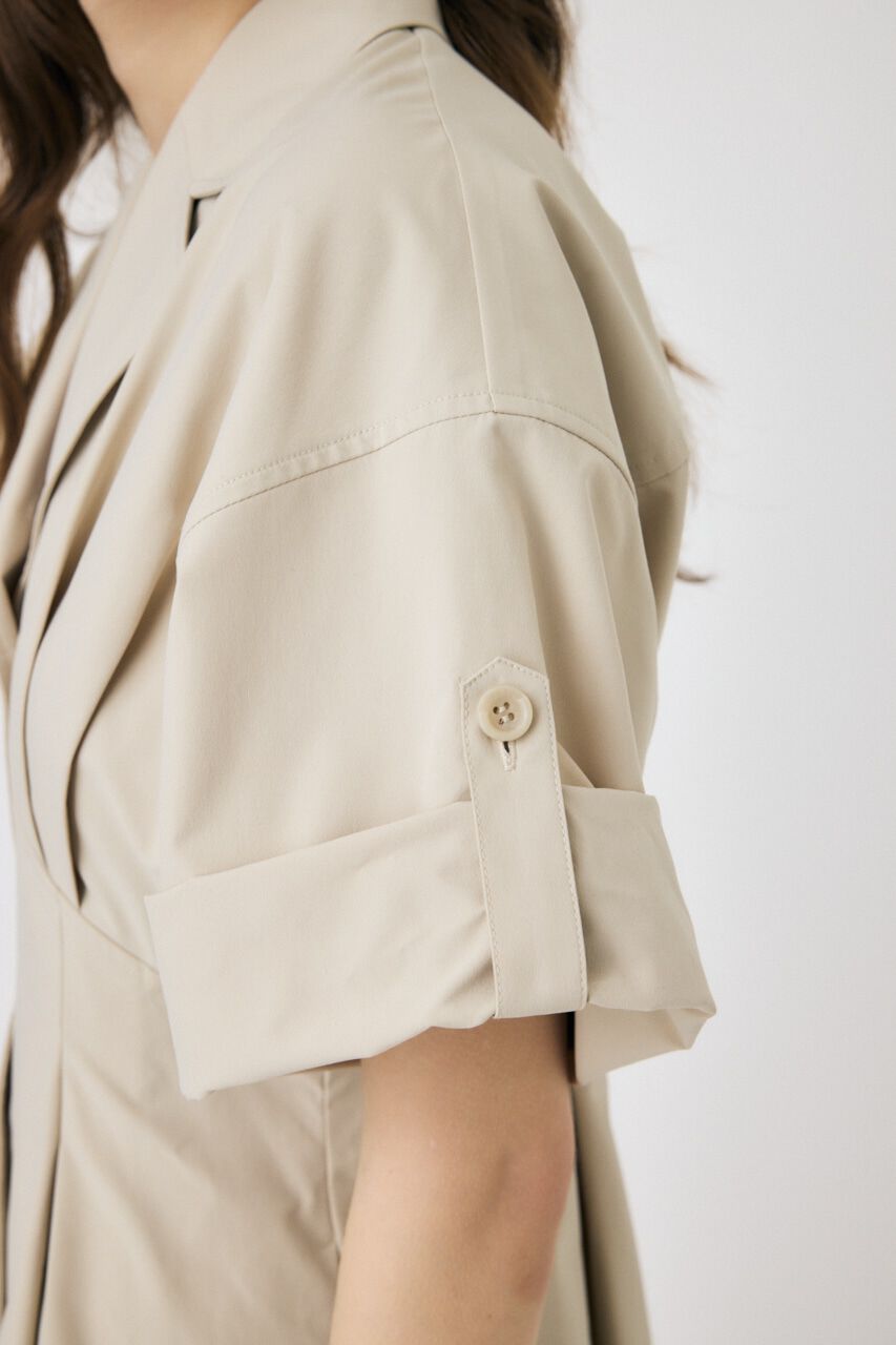 MOUSSY「OPEN COLLAR SAFARI ドレス」|ワンピース|