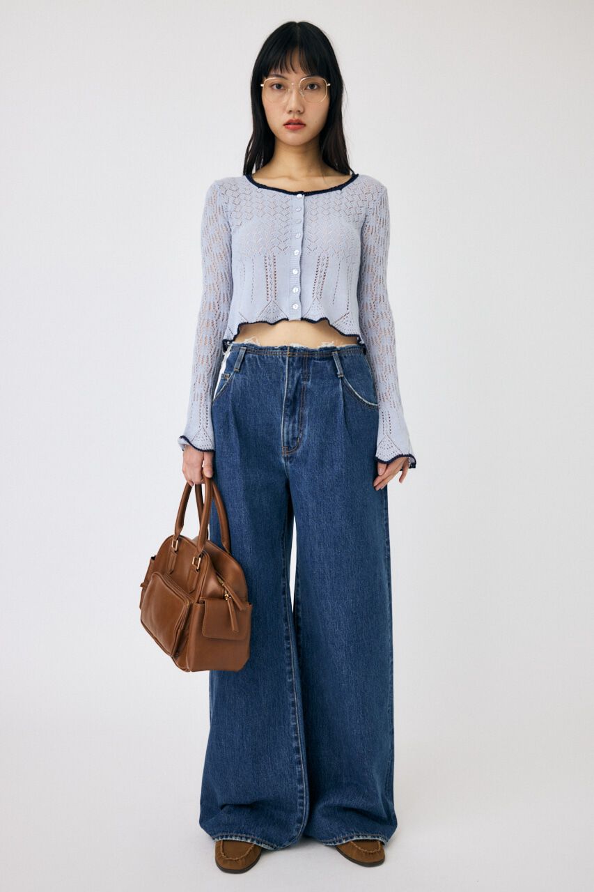 MOUSSY「EYELET LACE ニットトップス」|ニット・セーター|