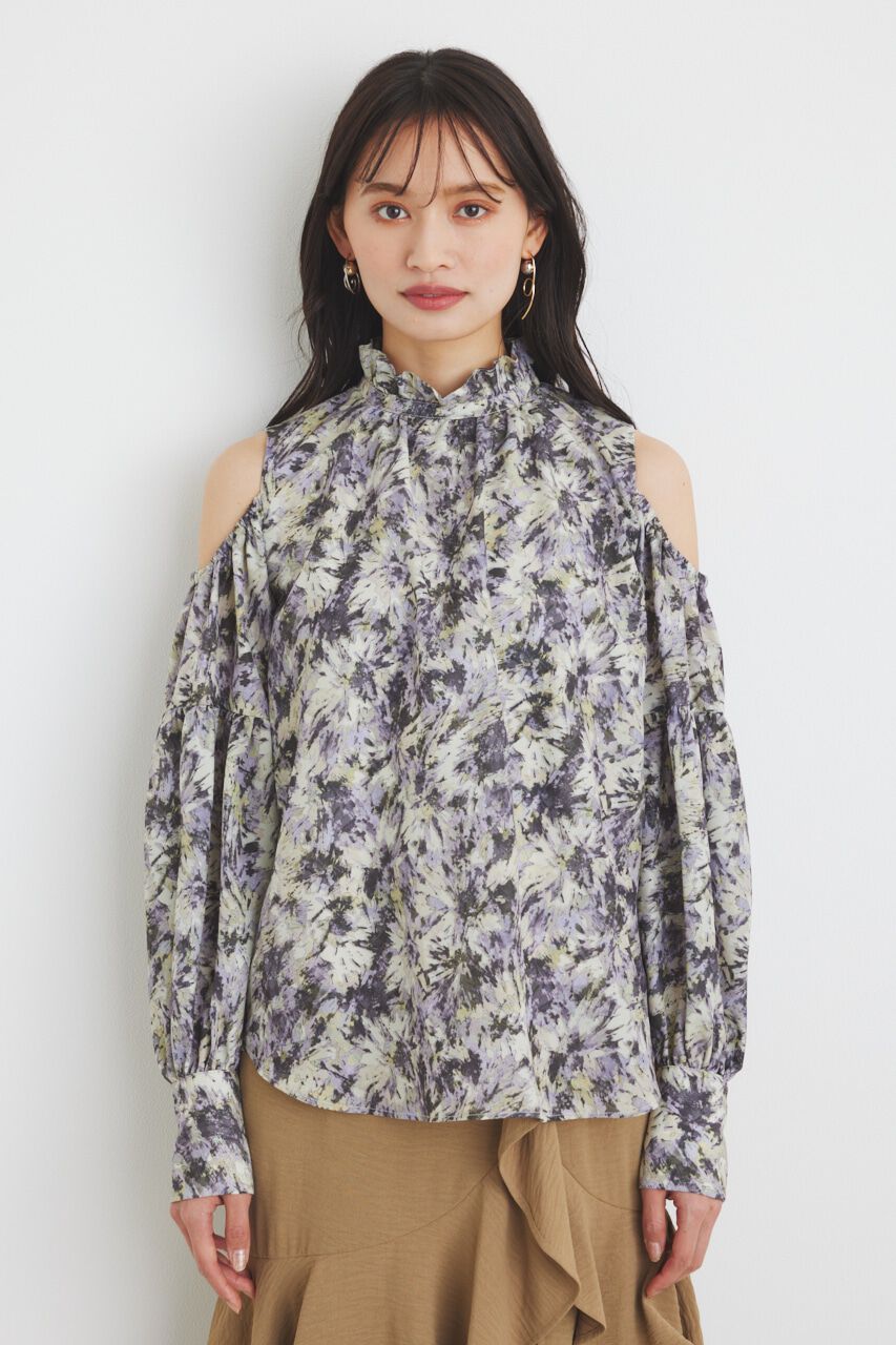 rienda「＃デュアルフラワーブラウス」|シャツ・ブラウス|