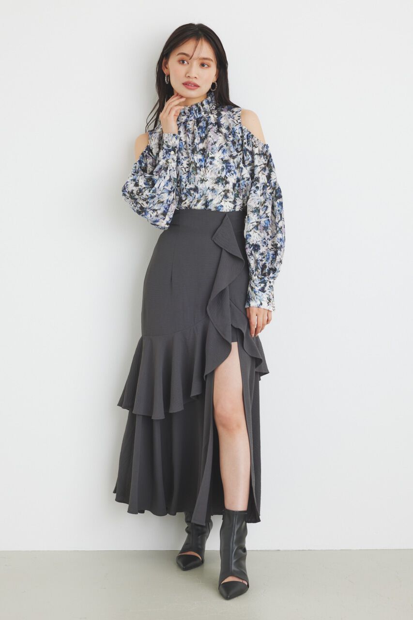 rienda「＃デュアルフラワーブラウス」|シャツ・ブラウス|