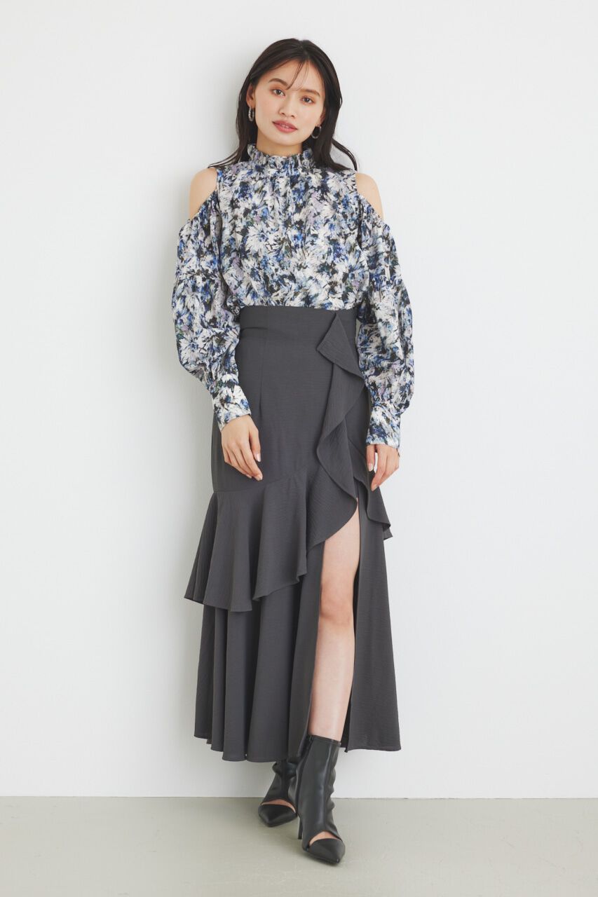 rienda「＃デュアルフラワーブラウス」|シャツ・ブラウス|