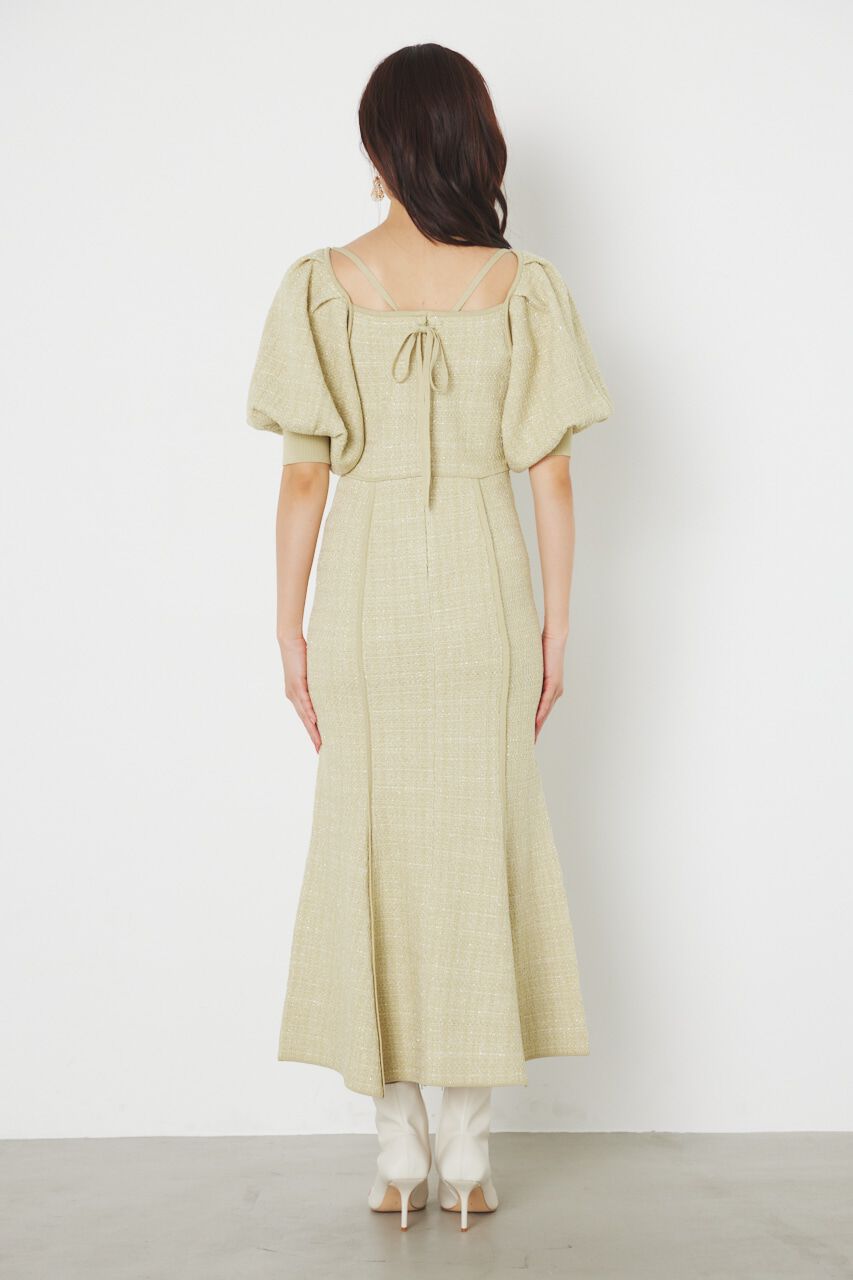 rienda「マーメイドツイードKnit OP」|ワンピース|