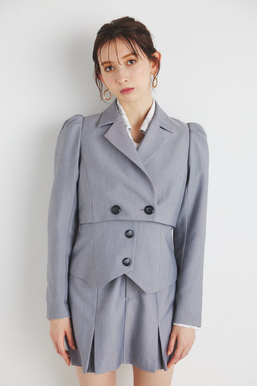 rienda「パフスリーブクロップドJK」|その他|