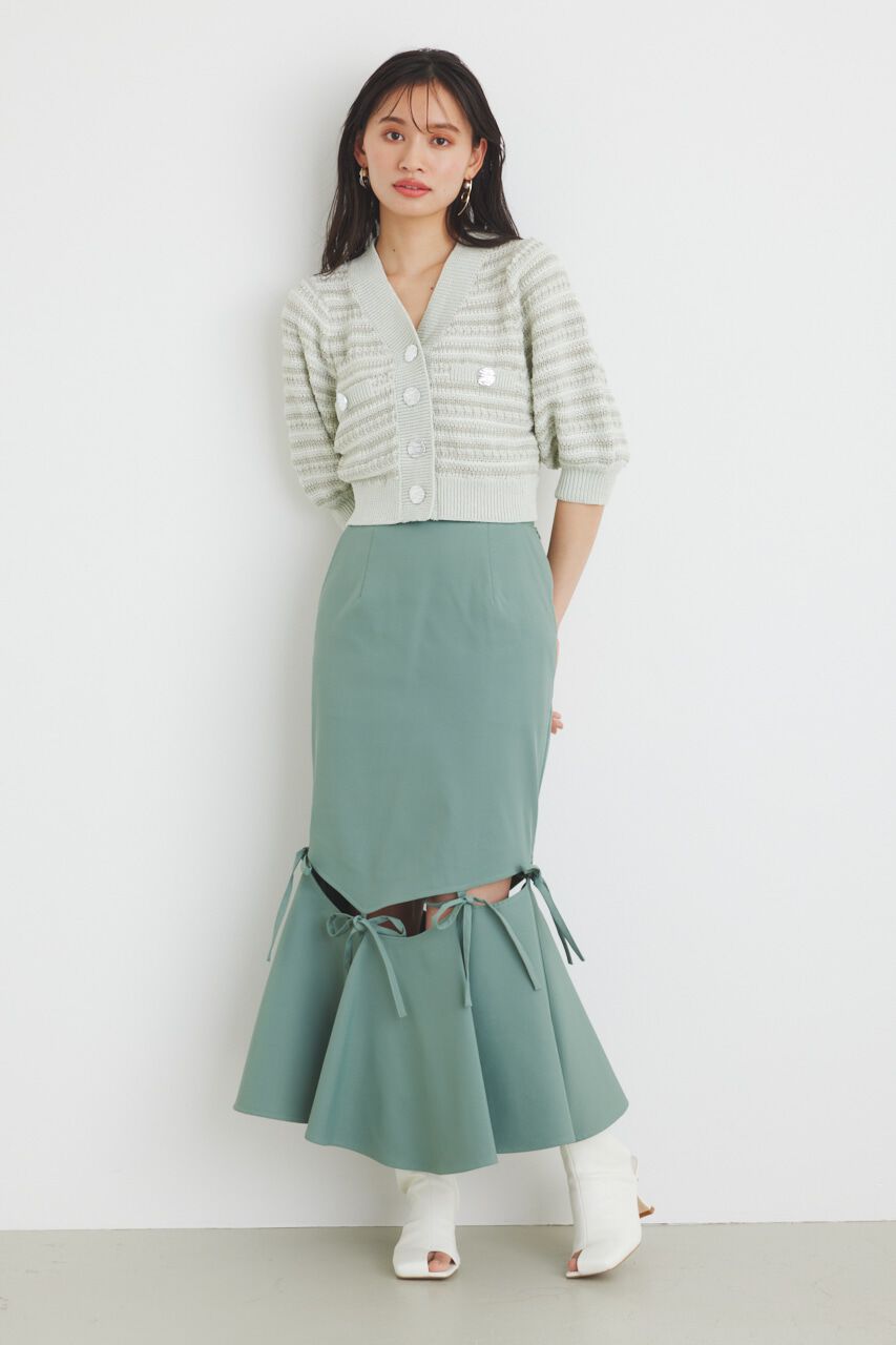 rienda「スラッシュハングマーメイドJ/W SK」|スカート|GRN