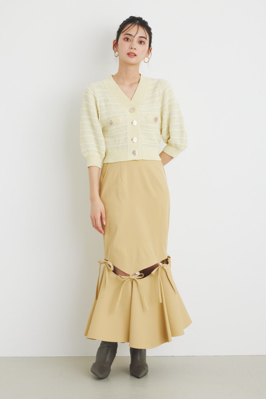 rienda「スラッシュハングマーメイドJ/W SK」|スカート|L/YEL1