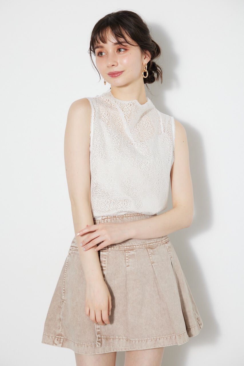 rienda「メッシュレースBLS」|シャツ・ブラウス|WHT