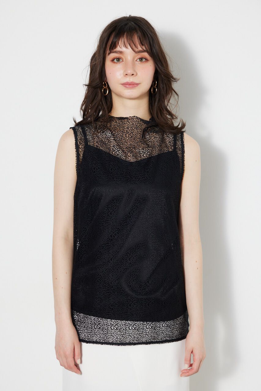 rienda「メッシュレースBLS」|シャツ・ブラウス|