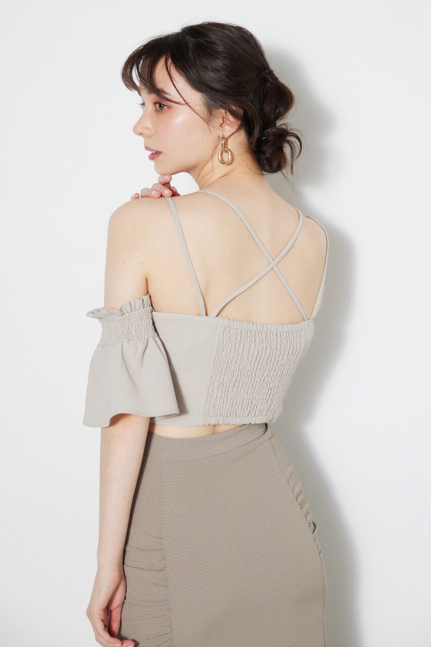 rienda「クロップドビスチェTOP」|タンクトップ|