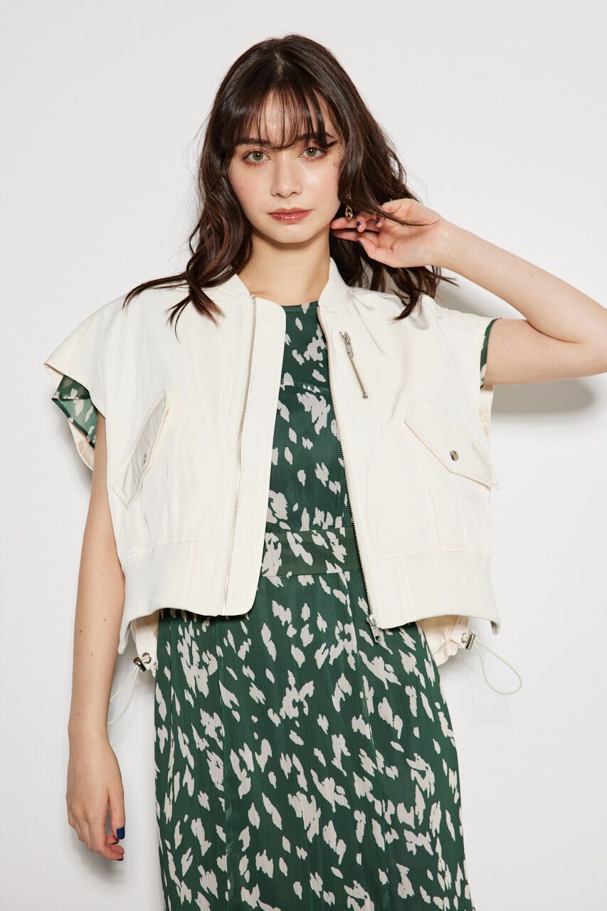 rienda「スリーブレスMA-1」|ブルゾン・スタジャン|IVOY3