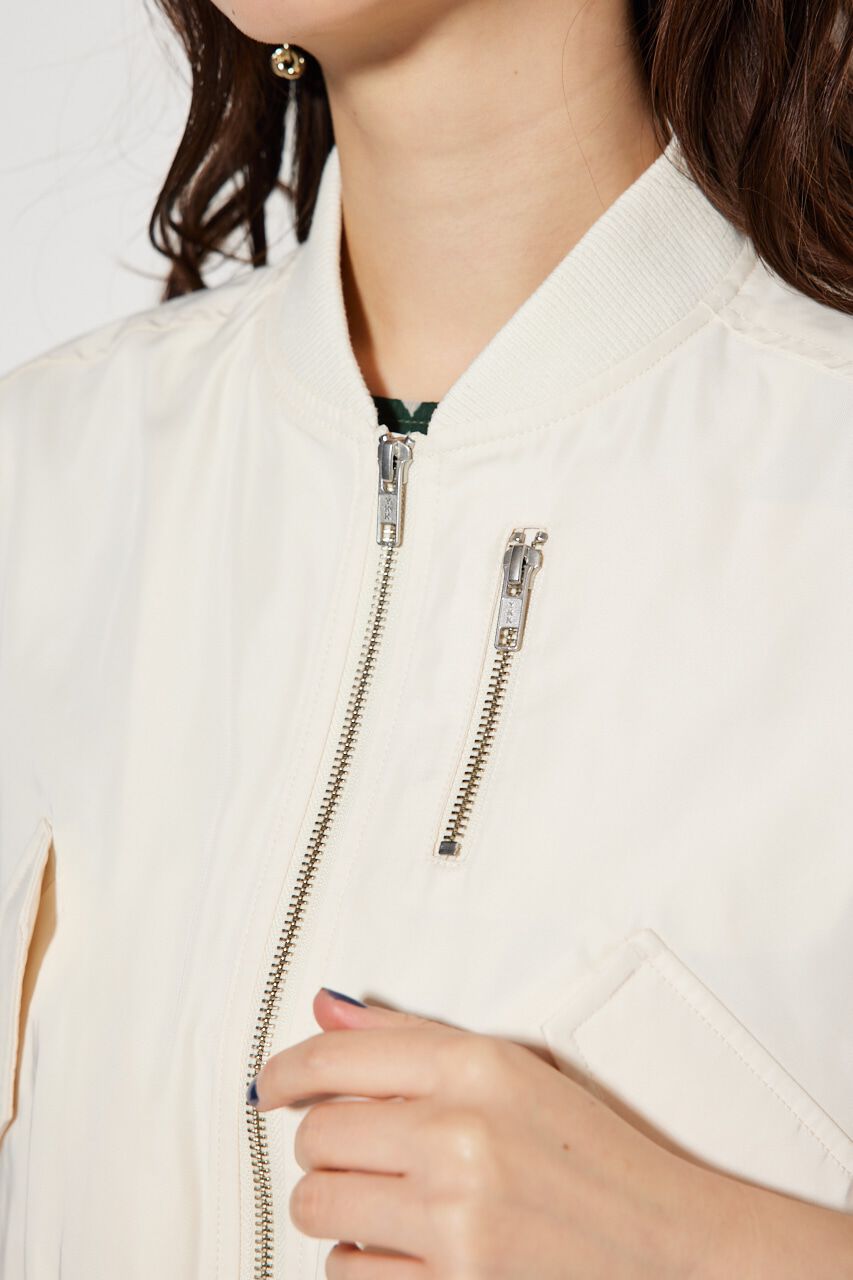 rienda「スリーブレスMA-1」|ブルゾン・スタジャン|