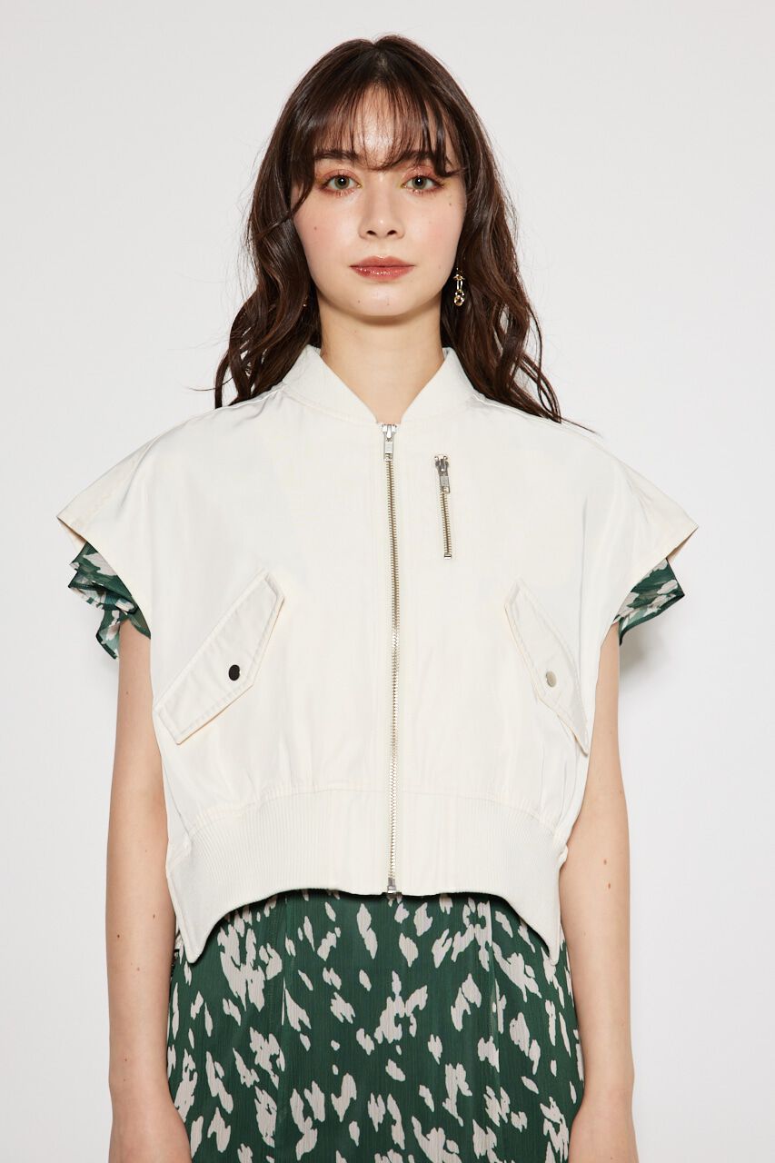 rienda「スリーブレスMA-1」|ブルゾン・スタジャン|