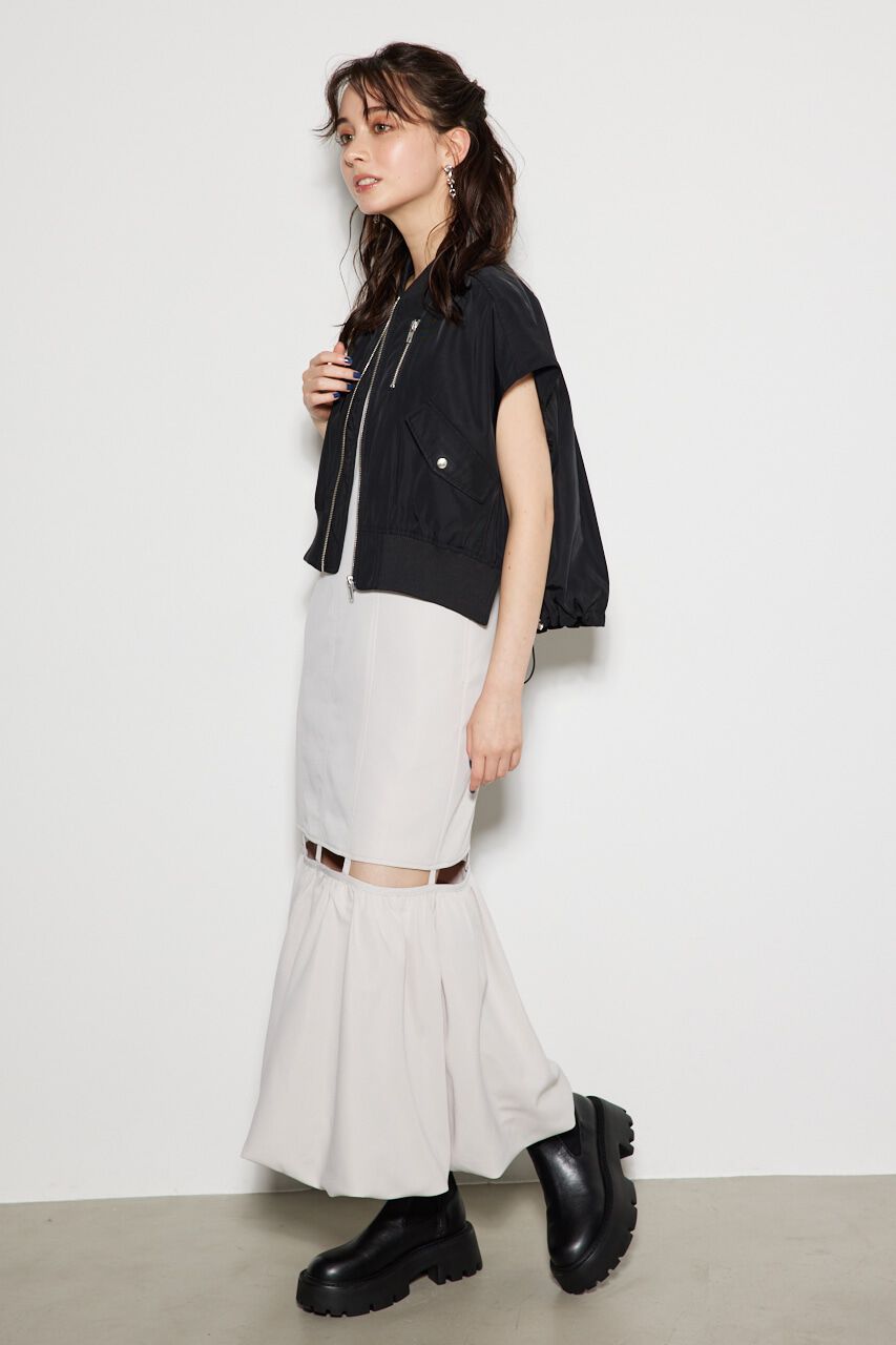 rienda「スリーブレスMA-1」|ブルゾン・スタジャン|