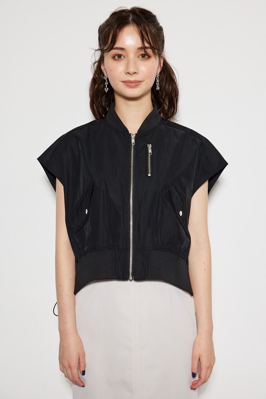 rienda「スリーブレスMA-1」|ブルゾン・スタジャン|