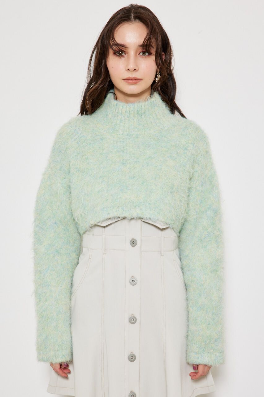 rienda「knitハイネック TOP」|ニット・セーター|