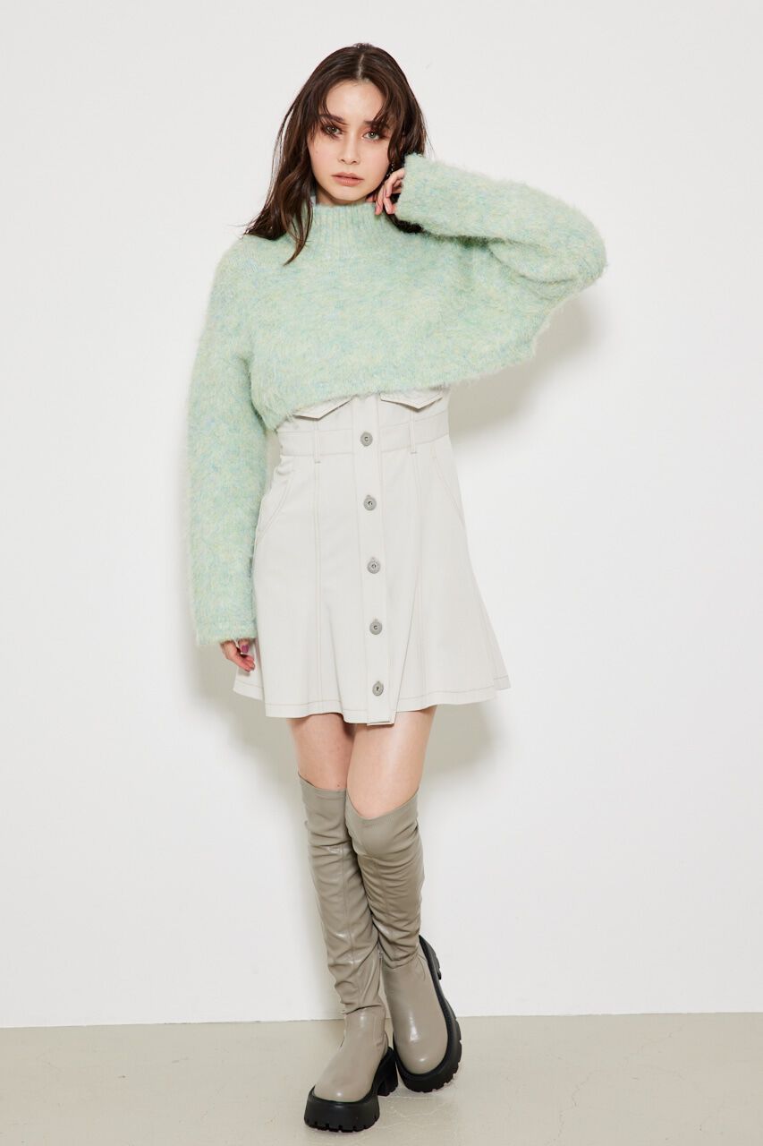 rienda「knitハイネック TOP」|ニット・セーター|