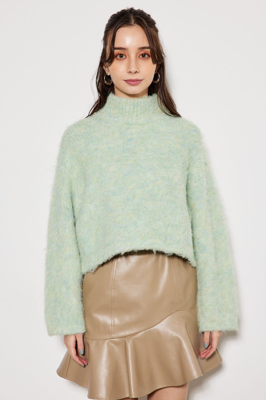 rienda「knitハイネック TOP」|ニット・セーター|