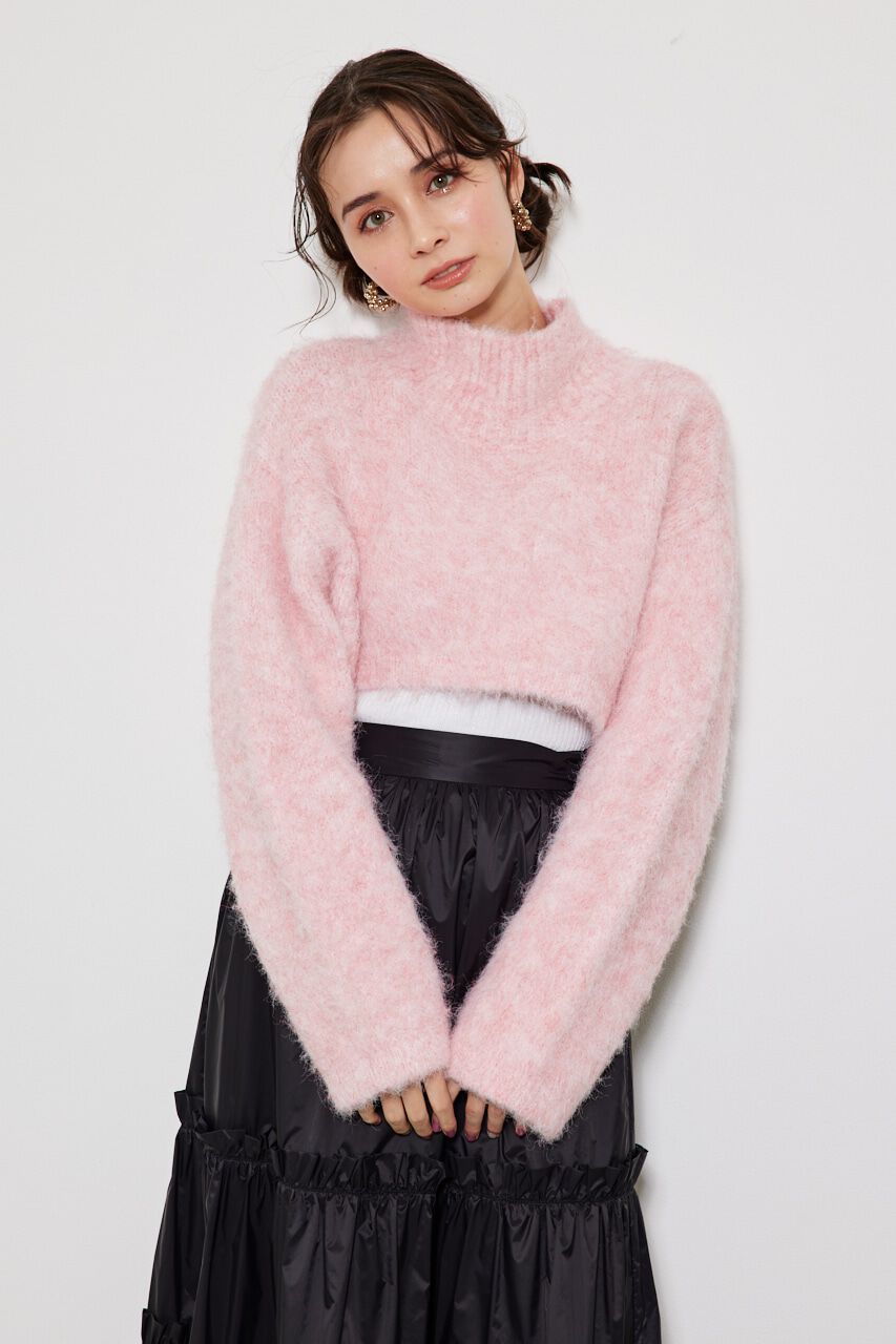 rienda「knitハイネック TOP」|ニット・セーター|