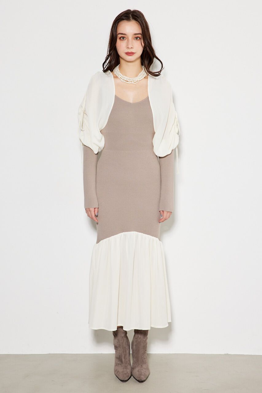 rienda「2WAYニュアンスマーメイドKnit OP」|ワンピース|