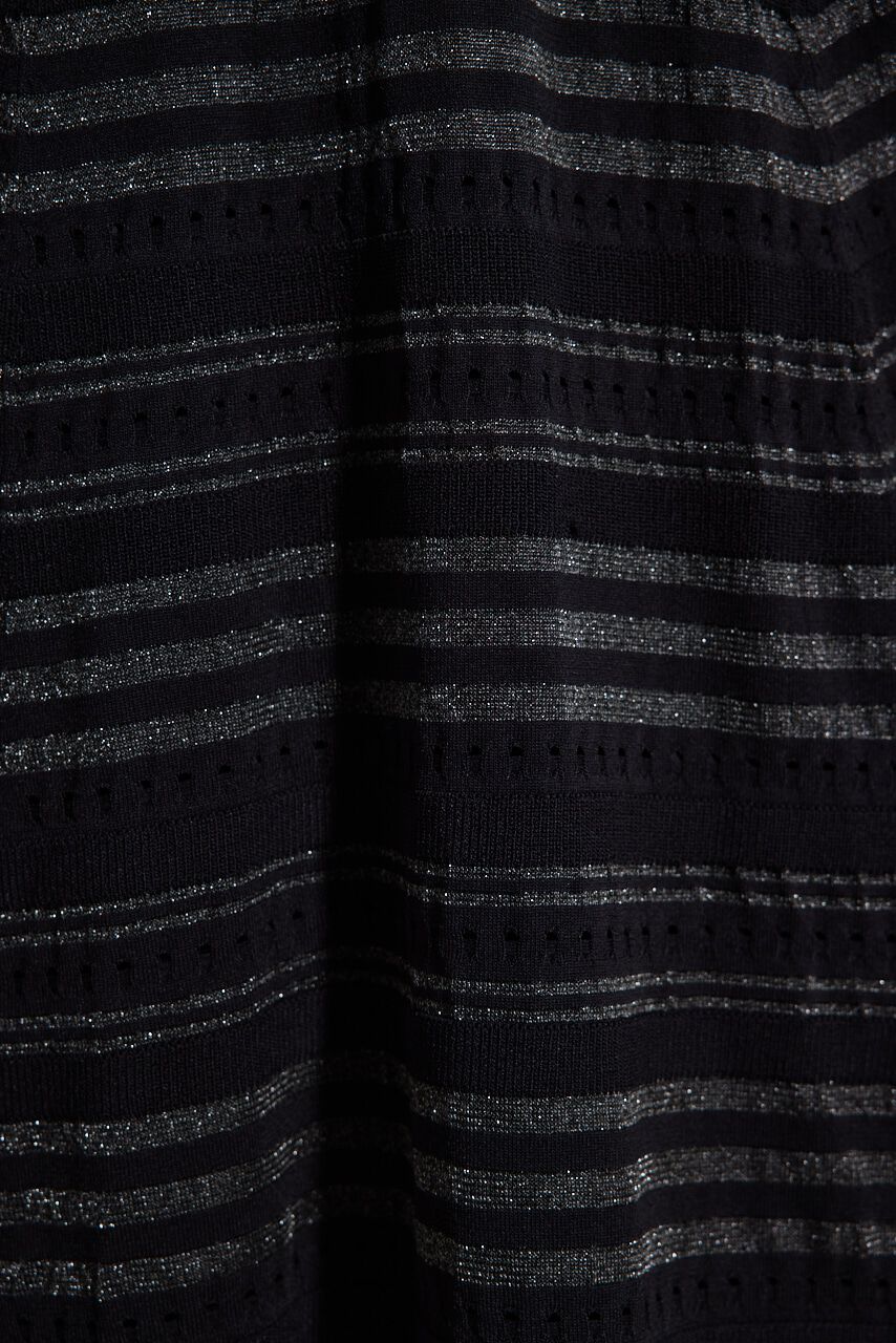 rienda「シアーボーダーフレアKnit OP」|ワンピース|