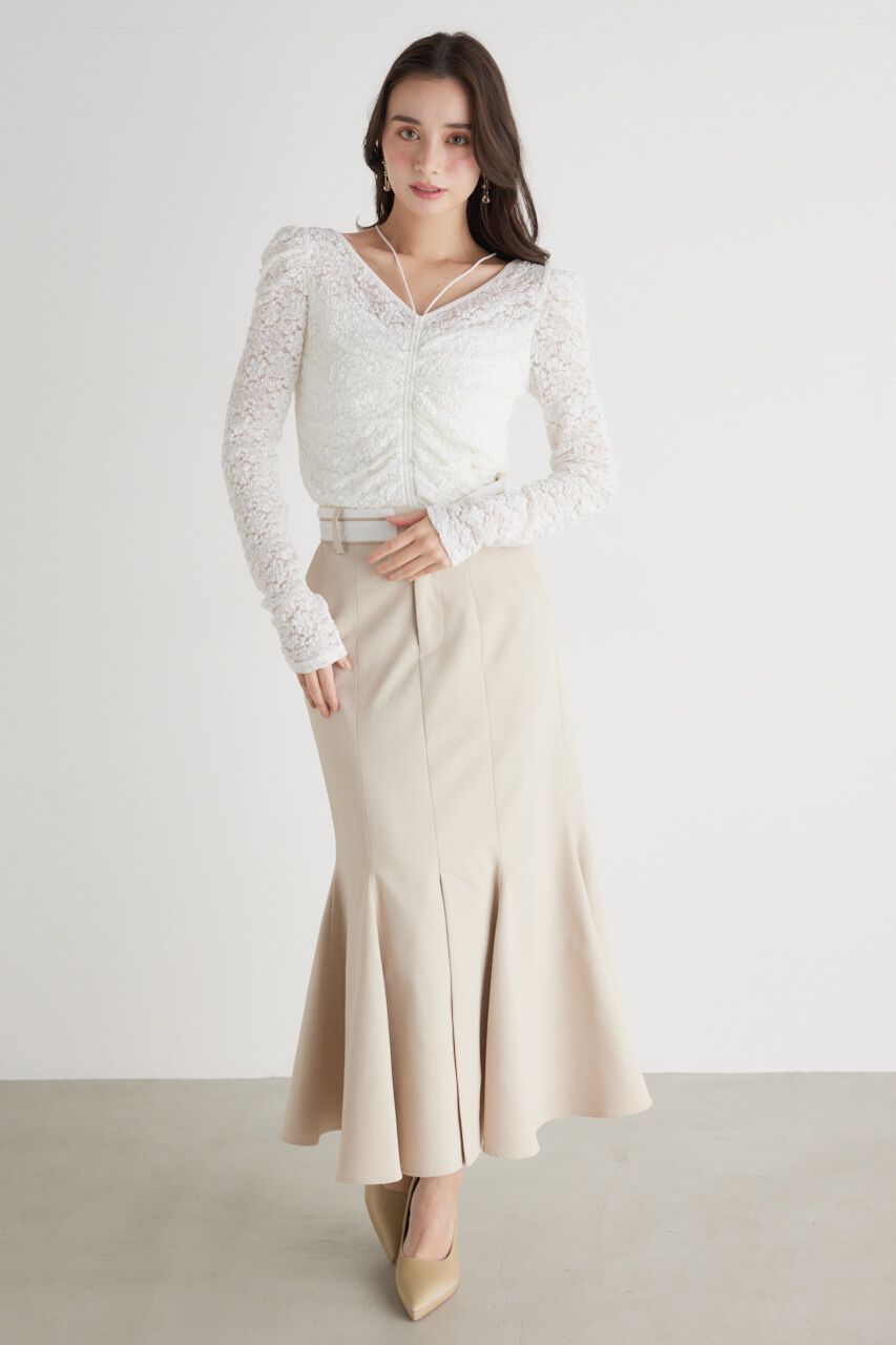 rienda「バンピーレースFIT TOP」|Tシャツ・カットソー|